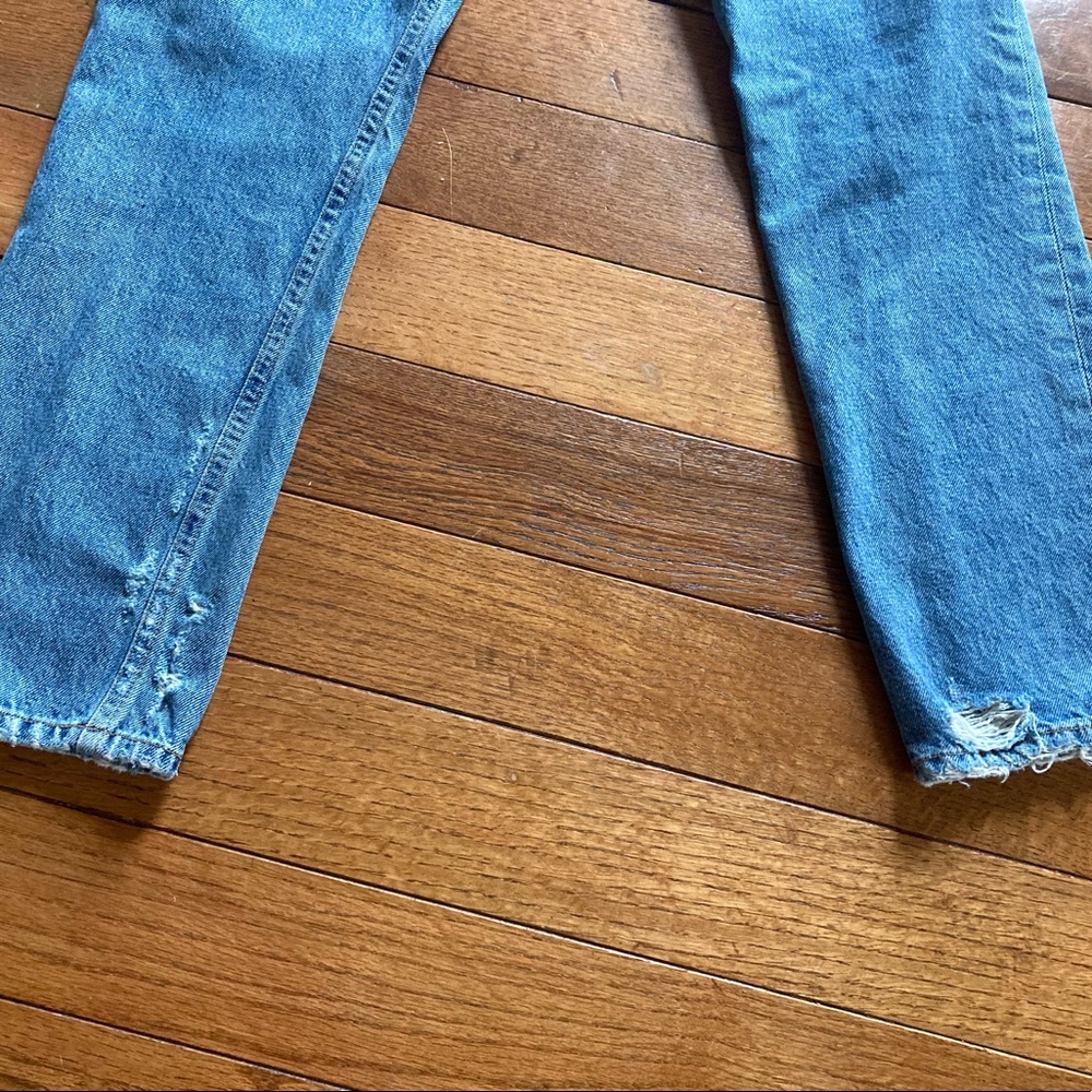 Agolde Jamie Feel Good Denim Made in USA Jeans in Passenger Wash Size 24 - Picture 6 of 11